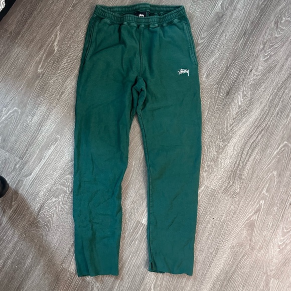 Stüssy stock logo green pants